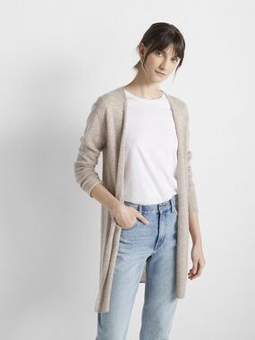 Club Monaco Cashmere Cardigan in coffee